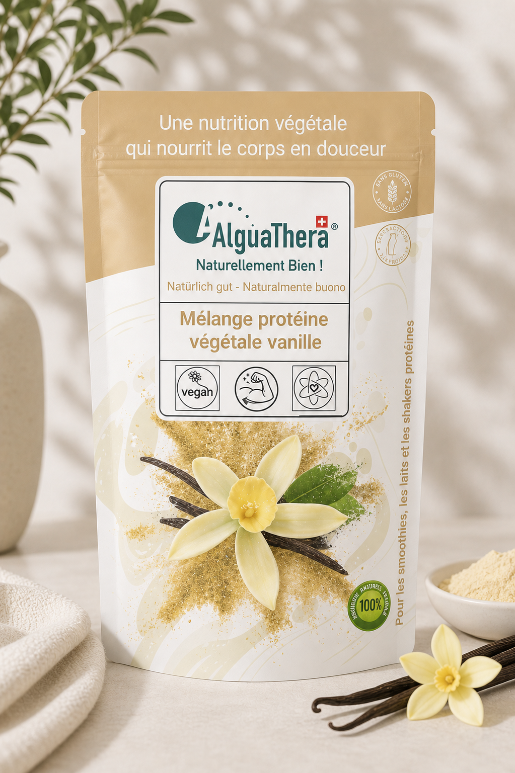 Protéines Végétales Vanille – Douceur & Équilibre Naturel